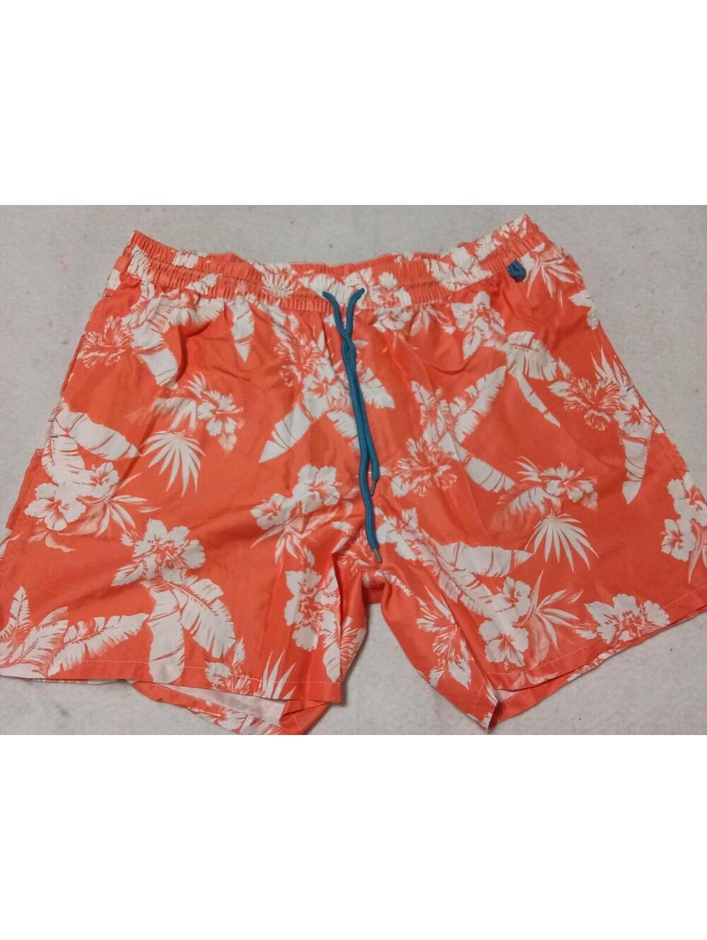 Men's Merona XXL Orange Floral Swim Trunks